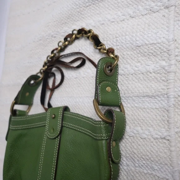 J crew Kelly green, vintage K2K handbag. Excellent condition. - Picture 10 of 11